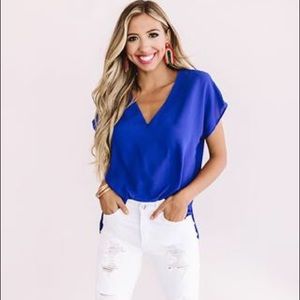 Impressions Shift Top In Cobalt Blue